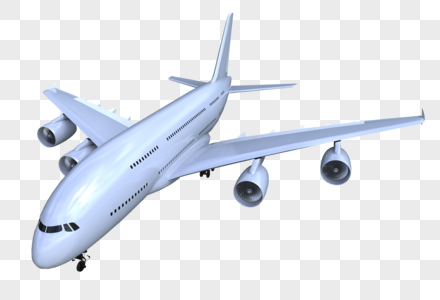客机3D模型高清图片
