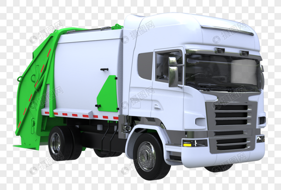 垃圾车3D模型图片