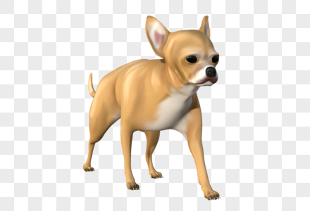 宠物狗3D模型图片