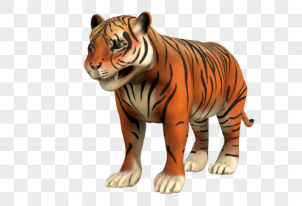 老虎3D模型图片