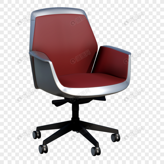 电脑椅3D模型图片