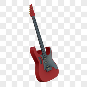 电吉他3D模型图片