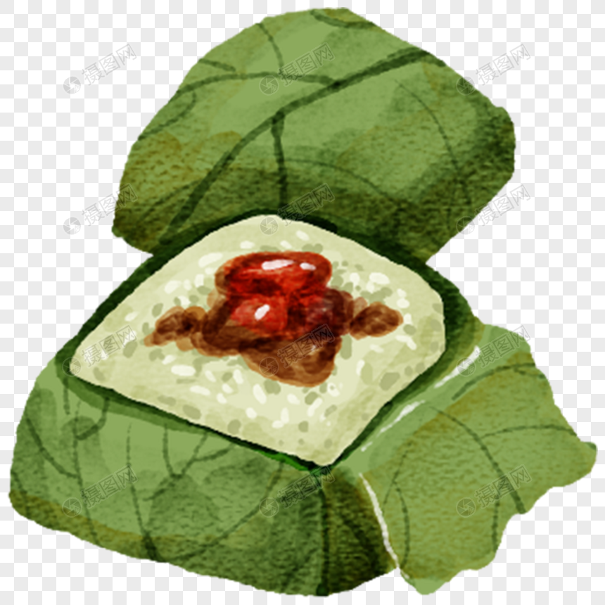 糯米鸡粤菜手绘美食