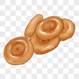 光饼闽菜手绘美食图片素材