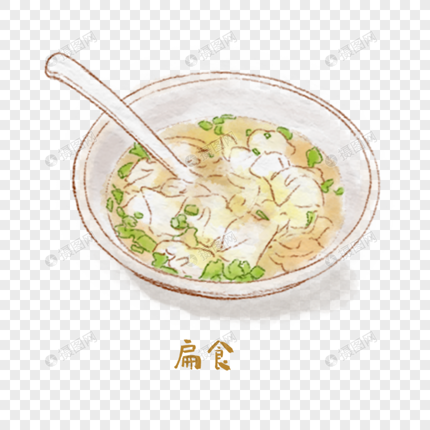 扁食闽菜手绘美食