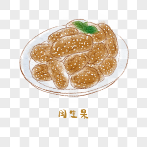 闽生果闽菜手绘美食图片