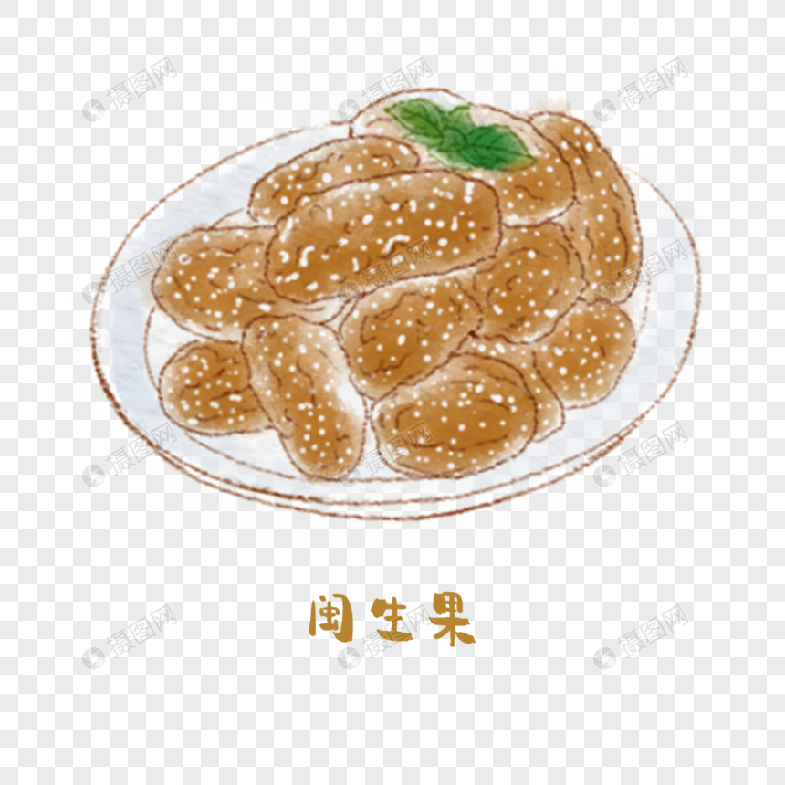 闽生果闽菜手绘美食