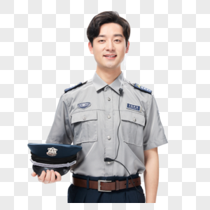 组织管理保安职业形象素材