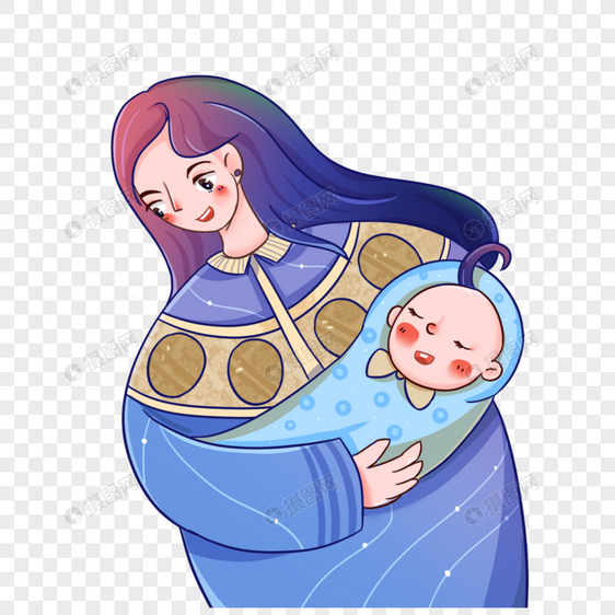 母亲和婴儿图片