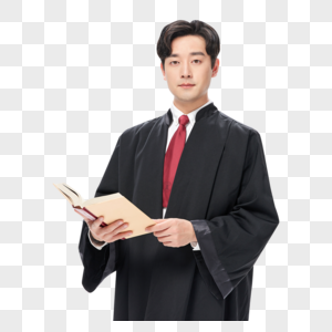 男性律师拿着法律法典高清图片
