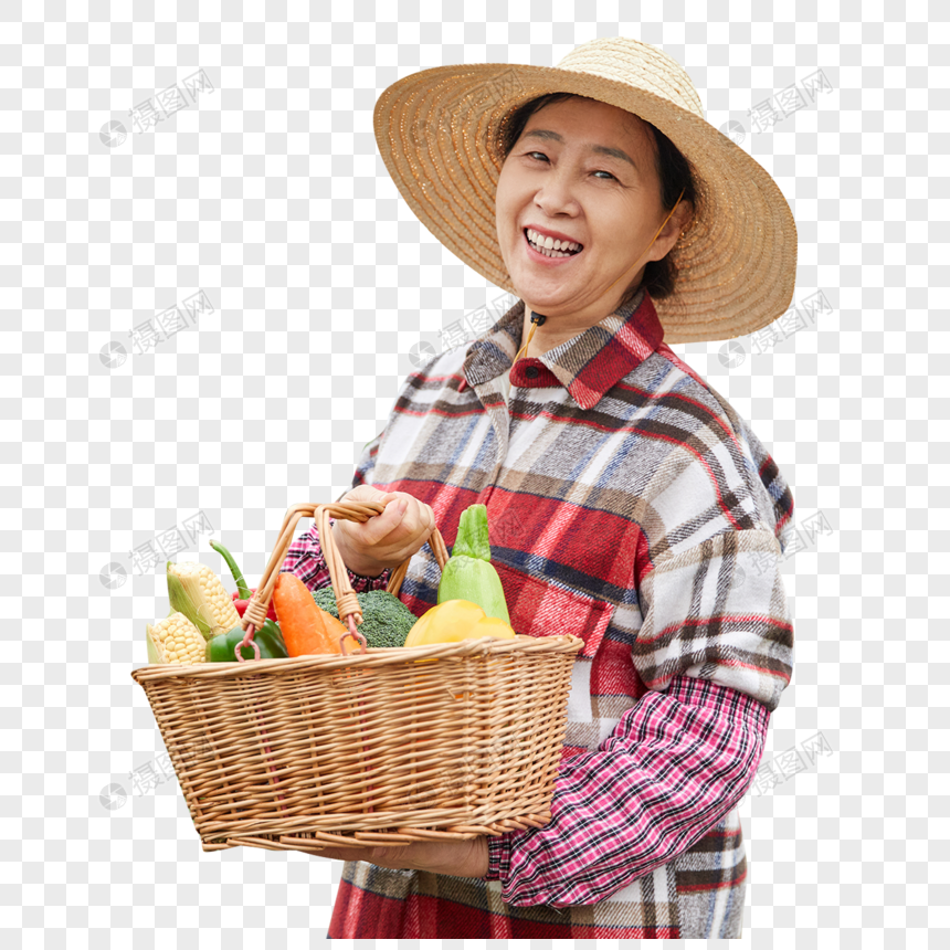 蔬菜大棚内农民形象图片
