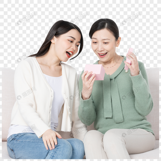 女儿送妈妈礼物图片