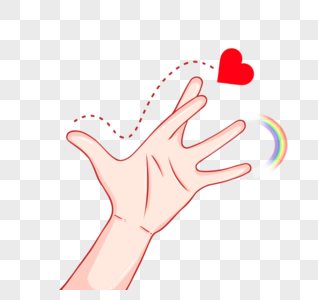比心手势动作图片素材
