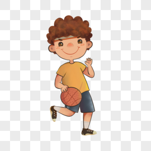 打篮球运动的小男孩图片