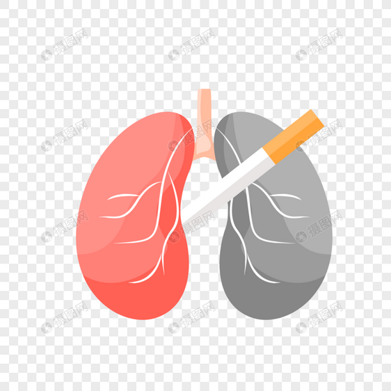 吸烟有害肺健康图片