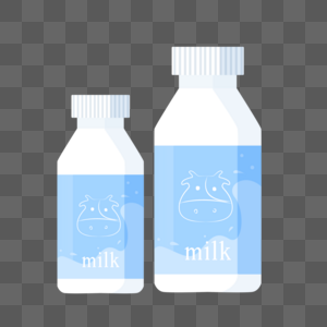 世界牛奶日之两瓶牛奶图片