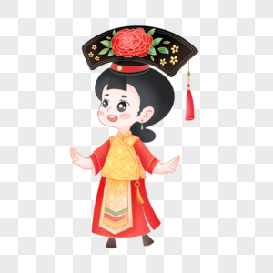 满族阿妹图片素材