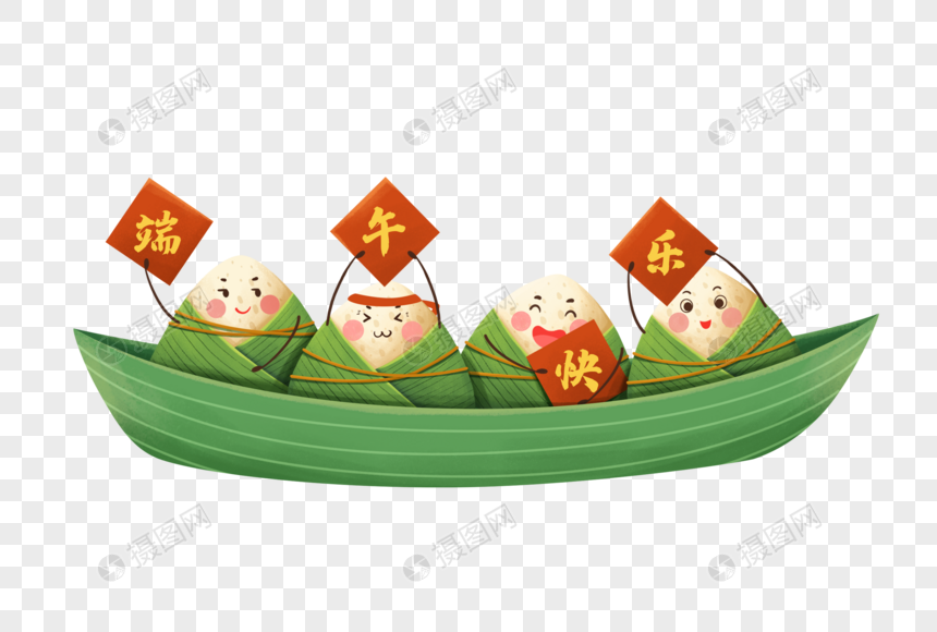 端午节粽子船图片
