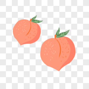 夏季可爱水果桃子图片