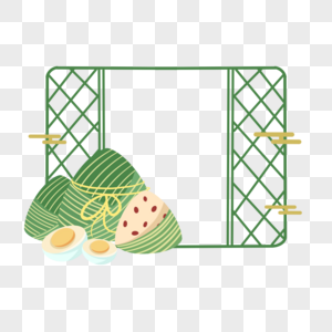端午节粽子中国风边框图片