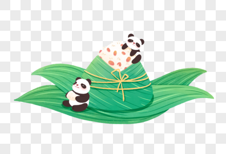 粽子与熊猫图片