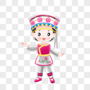 白族阿妹图片素材