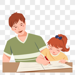 辅导孩子学习沙发图片