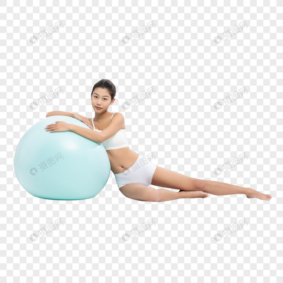 居家女性瑜伽锻炼图片