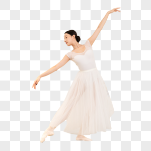 跳芭蕾舞的年轻女性高清图片