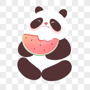吃瓜的熊猫图片