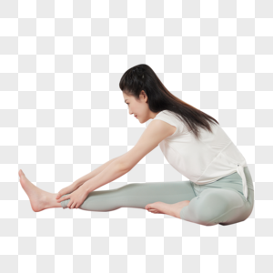 女性瑜伽运动拉伸图片