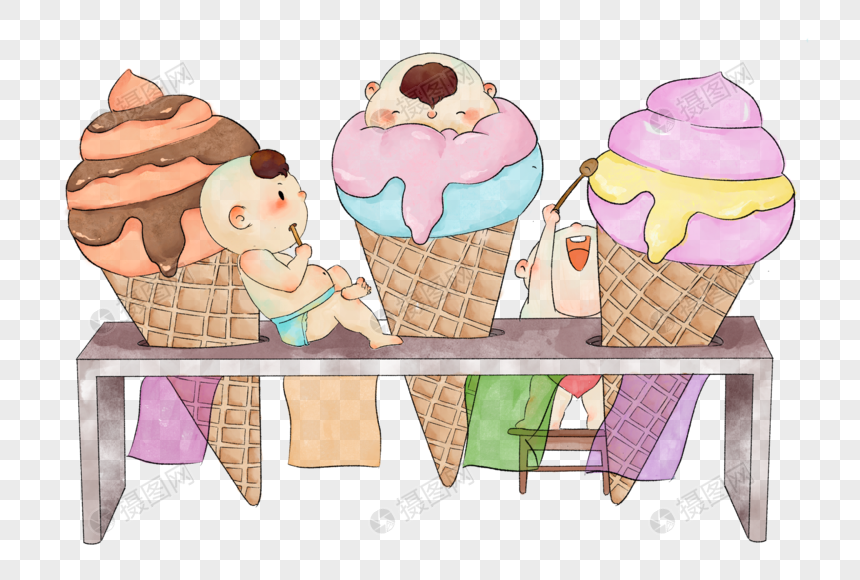 冰淇淋宝宝图片