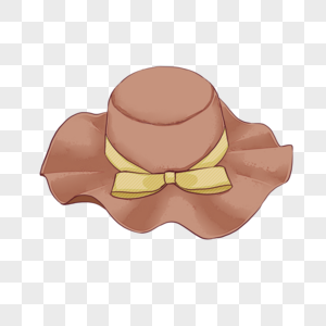 手工爵士帽遮阳荷叶帽素材