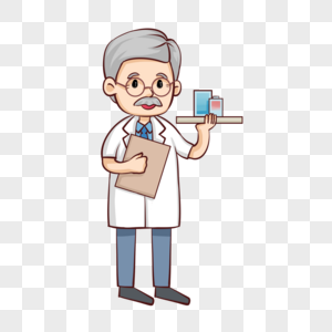 废旧老厂房手拿药剂的医生素材