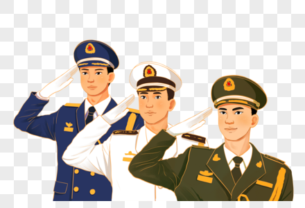 国庆敬礼背景元素素材