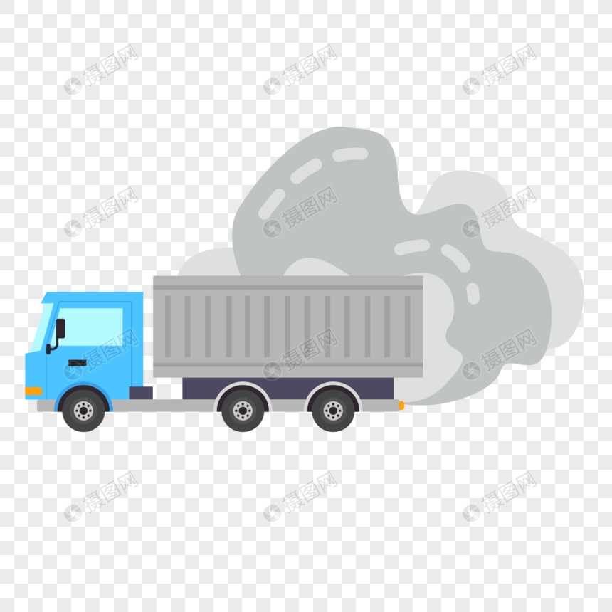 大货车汽车尾气