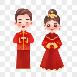 中式婚礼牵手  婚礼高清图片
