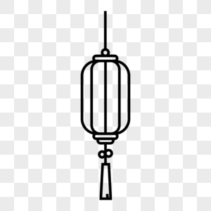 灯笼线稿图片素材