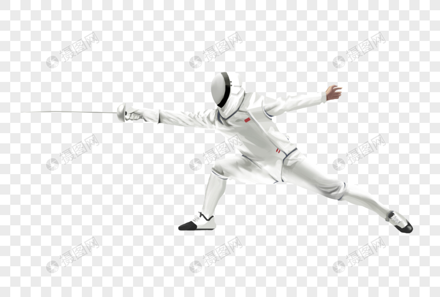 击剑运动员元素素材下载-正版素材401951624-摄图网