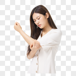 女性手关节损伤疼痛图片