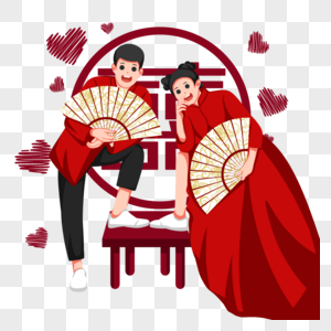 七夕中式婚礼图片