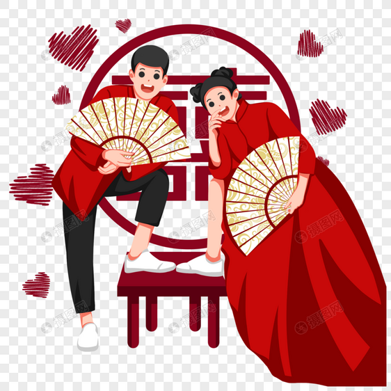 七夕中式婚礼图片