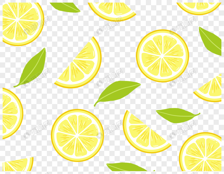 水果柠檬底纹素材图片