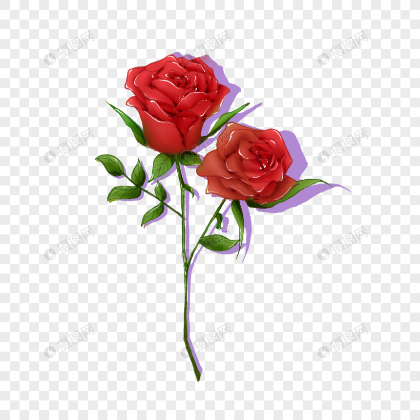 玫瑰花爱情元素素材下载 正版素材 摄图网