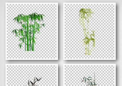 古典中国风竹子PNG元素高清图片