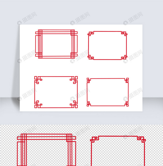简约中国传统古典边框元素图片
