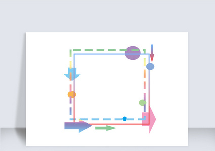 箭头元素边框高清图片