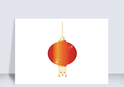 喜庆节日红色灯笼元素高清图片