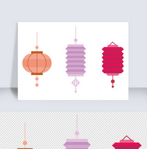 传统节日传统灯笼元素图片