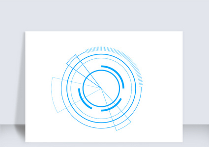 蓝色科技未来数据边框矢量高清图片